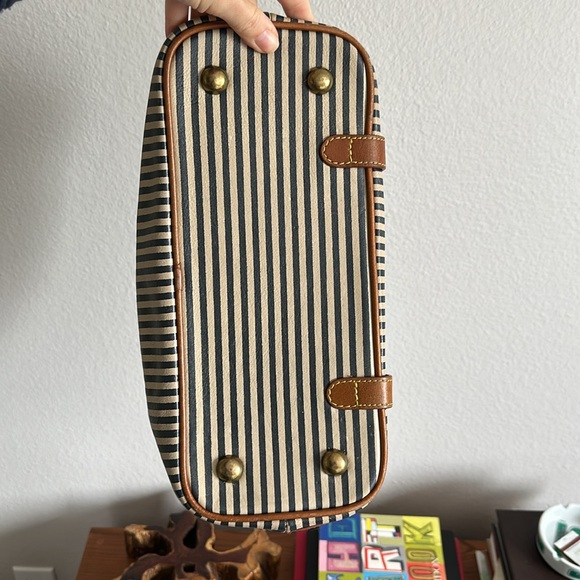 Holding Horses, Anthropology leather satchel, striped bag. - Picture 16 of 16